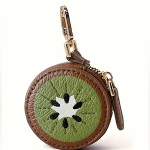 New Kiwi Coin Purse with Gold Accents